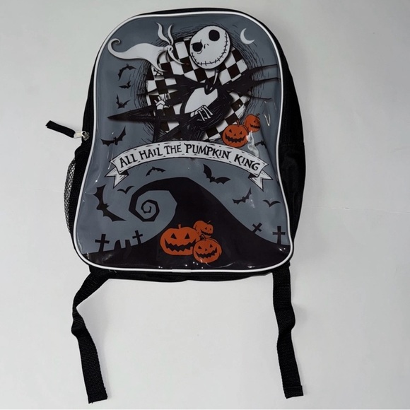 Disney Jack Skellington The Nightmare Before Christmas 15”Backpack& Matching Top - Picture 2 of 10